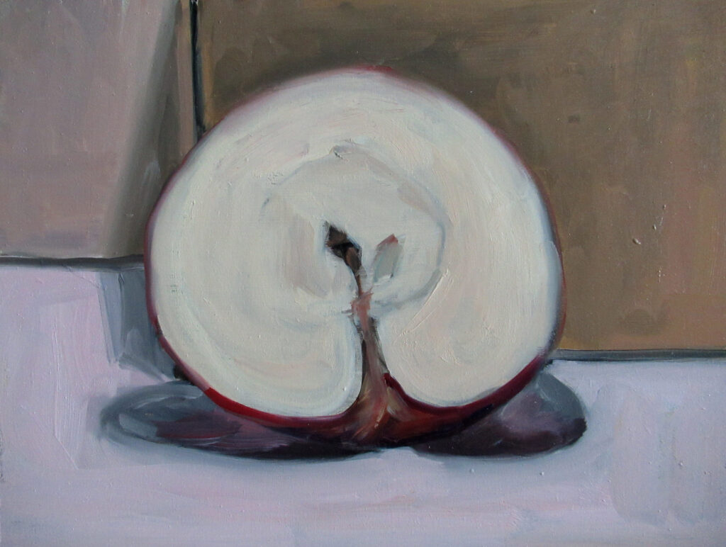 Apple — oil painting by Marylou Chibirka