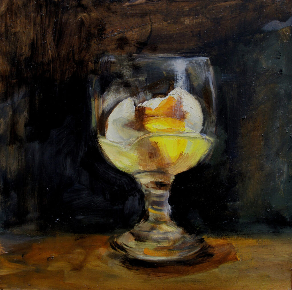 Broken Egg — oil painting by Marylou Chibirka