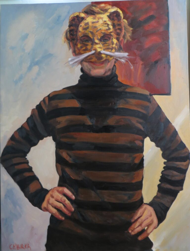 Cat Man — oil painting by Marylou Chibirka