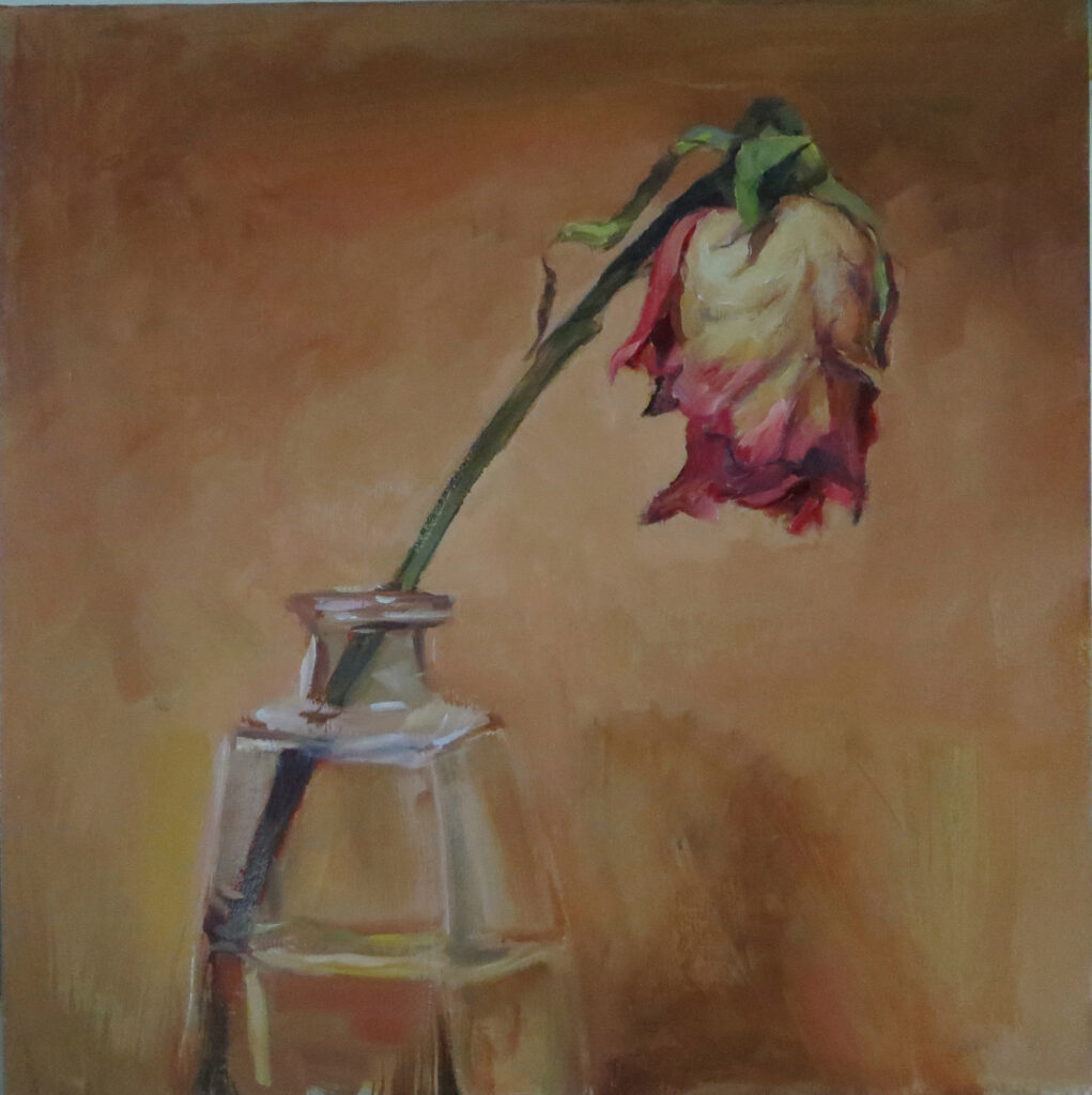 Dead Rose — oil painting by Marylou Chibirka
