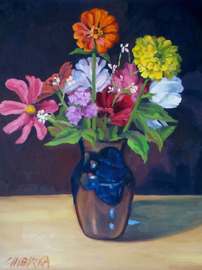 Flowers — oil painting by Marylou Chibirka