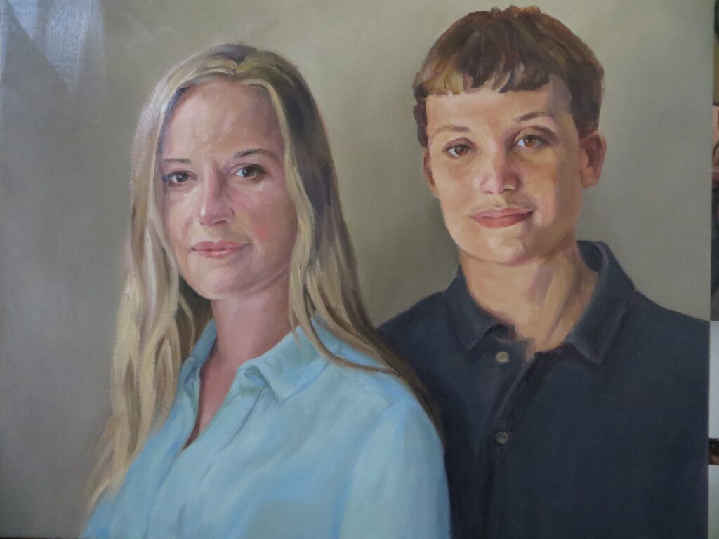 Gardier Grandchildren — oil painting by Marylou Chibirka