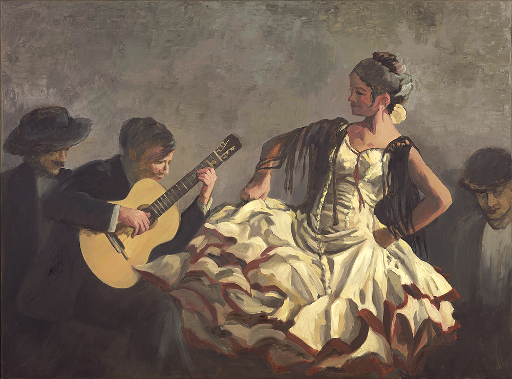 GypsyDancers — oil painting by Marylou Chibirka