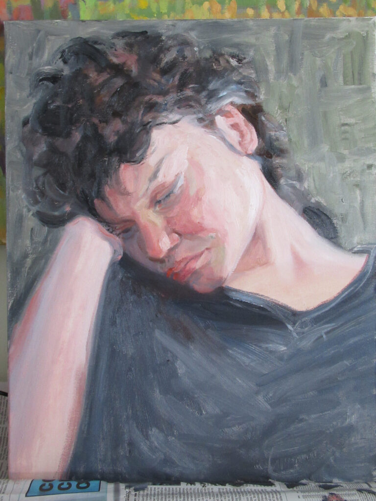Jamie — oil painting by Marylou Chibirka