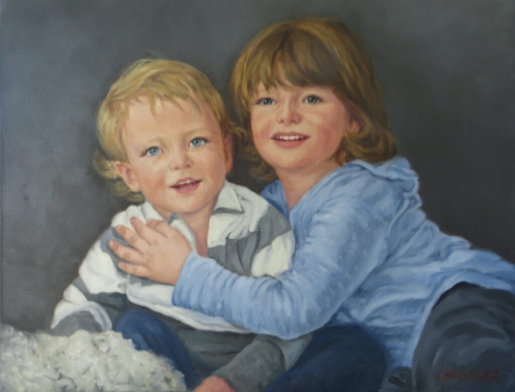 Kane Children — oil painting by Marylou Chibirka