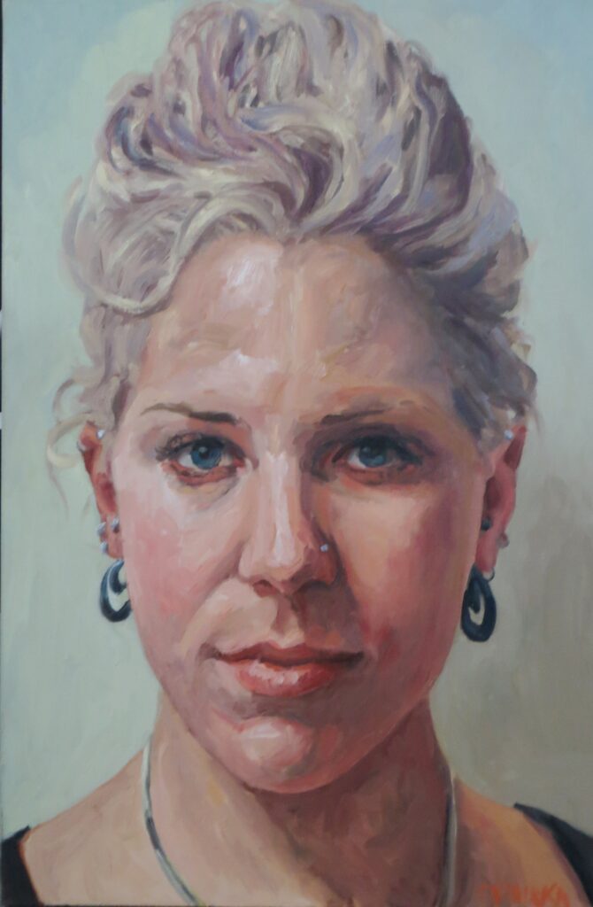 Kirsten — oil painting by Marylou Chibirka