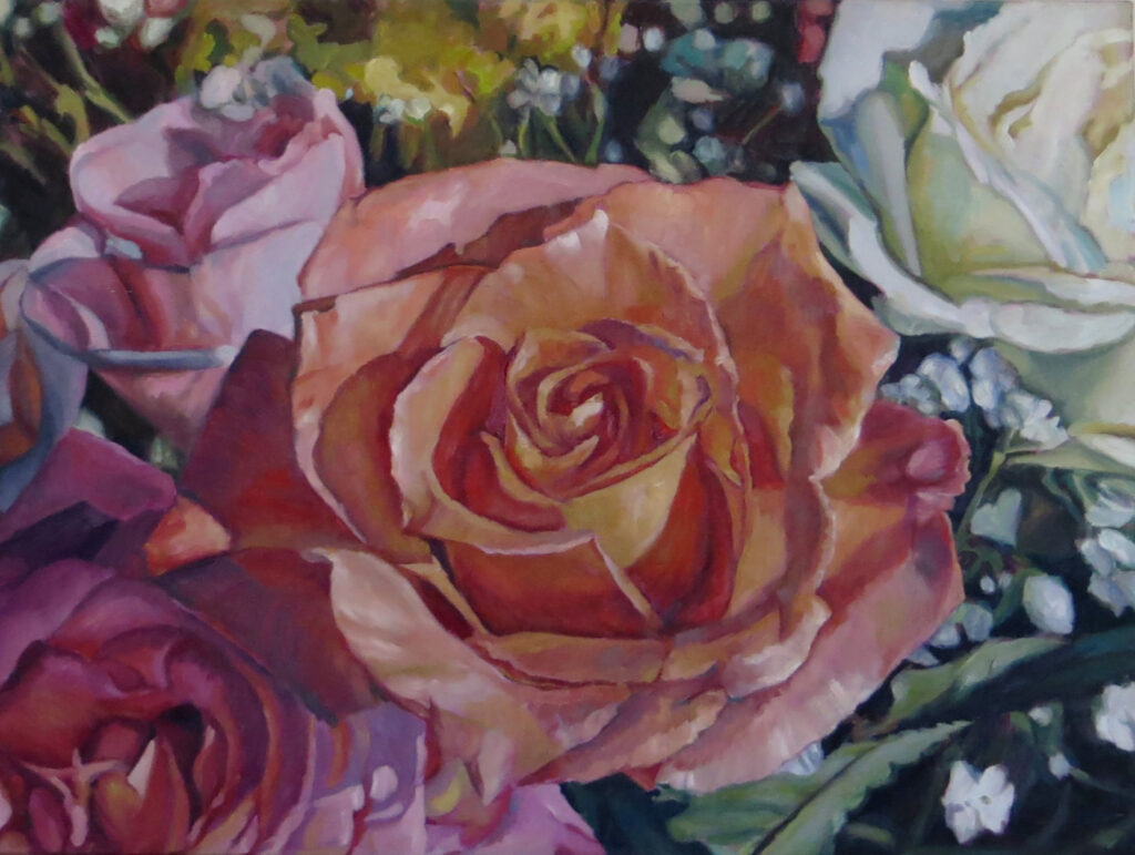Large Florals — oil painting by Marylou Chibirka