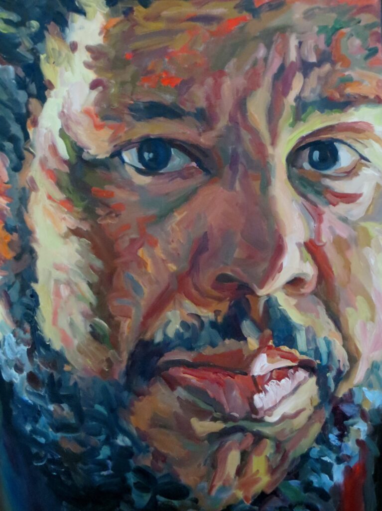 Large Portraits Hercules — oil painting by Marylou Chibirka
