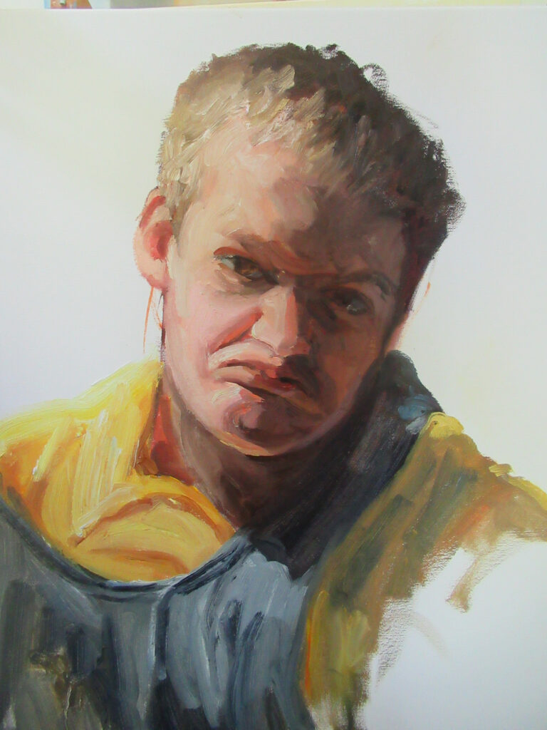 Matty — oil painting by Marylou Chibirka