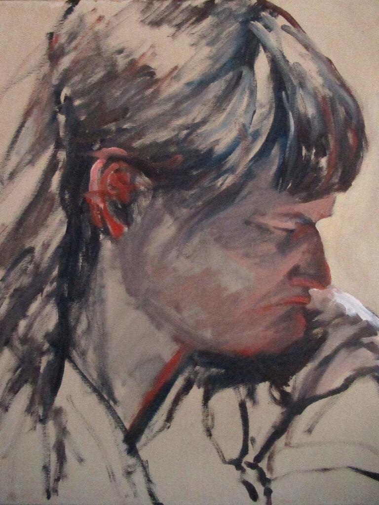 Megan — oil painting by Marylou Chibirka