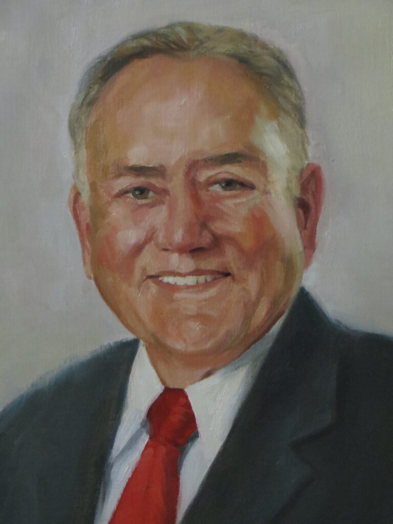 Mr Thomas White close up — oil painting by Marylou Chibirka