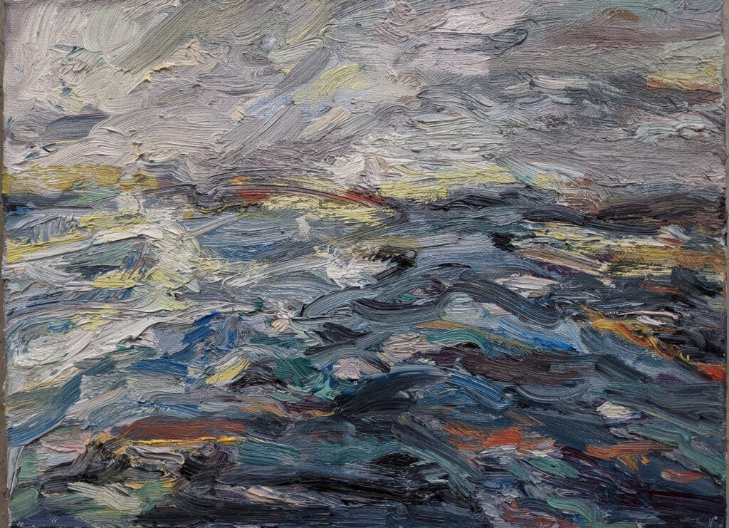 Ocean — oil painting by Marylou Chibirka