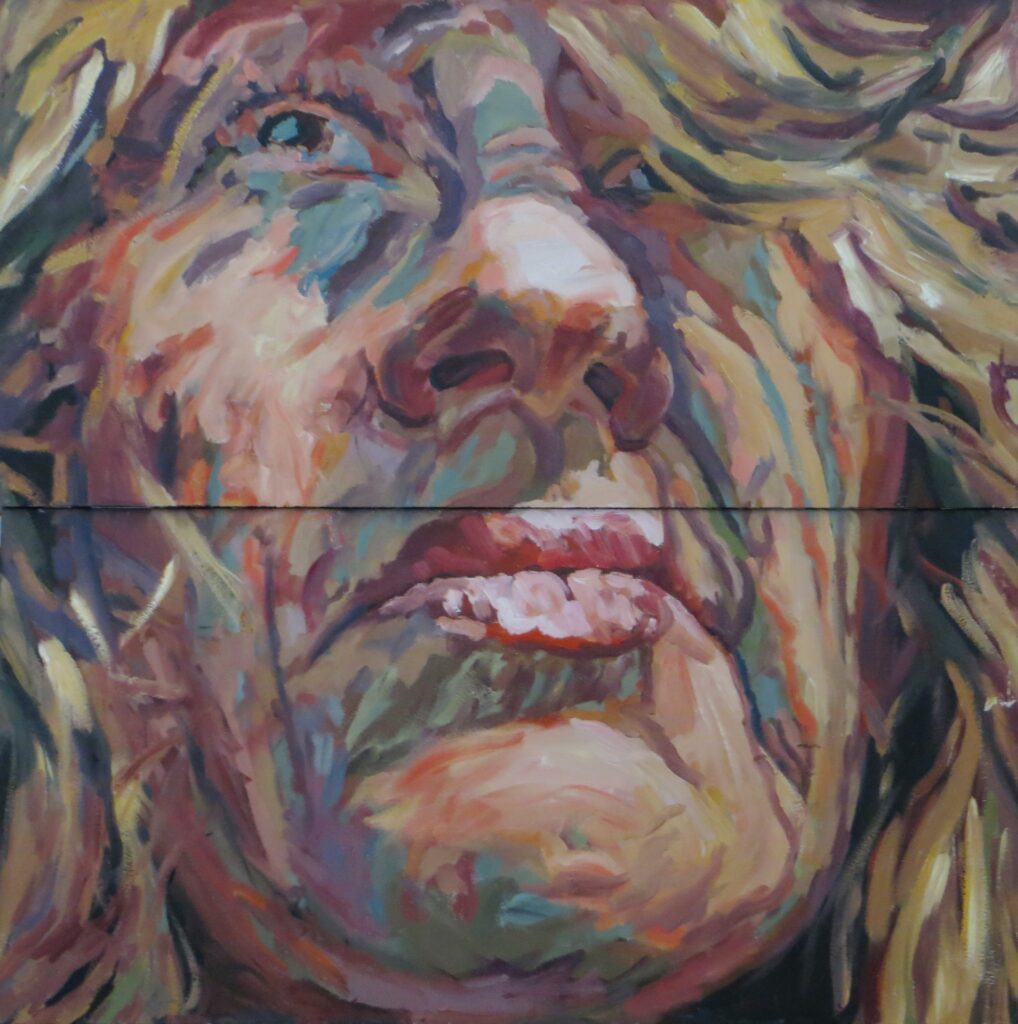 Self Portrait — oil painting by Marylou Chibirka