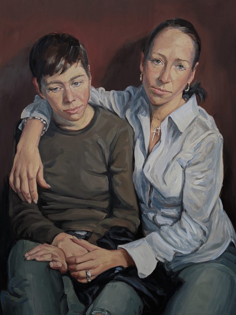 Sisters — oil painting by Marylou Chibirka
