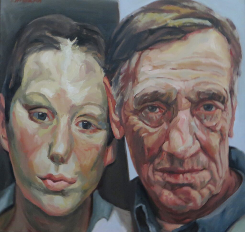 Ty and Lucian — oil painting by Marylou Chibirka