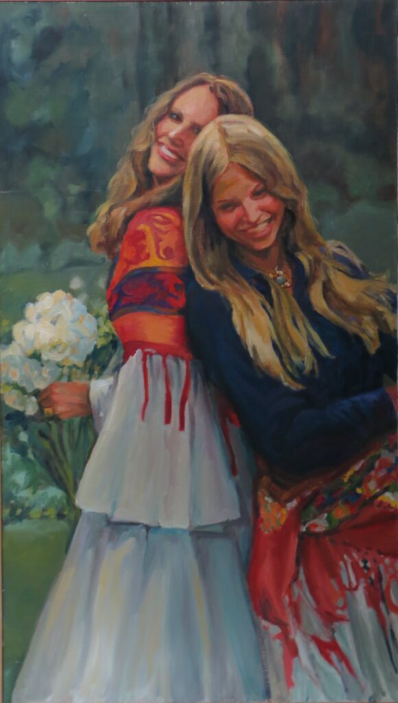 Wedding Sisters — oil painting by Marylou Chibirka