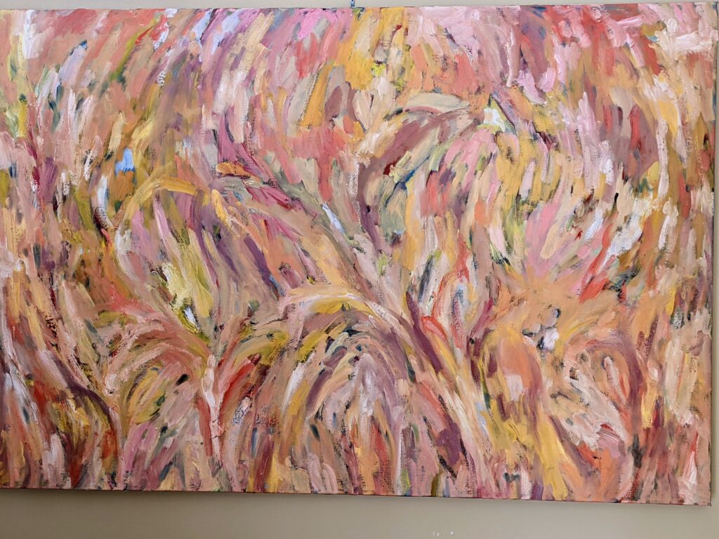 Yellow Abstract — oil painting by Marylou Chibirka